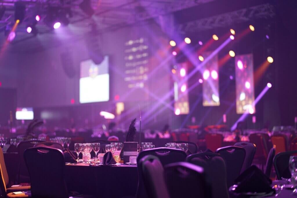 Event Management Sabah corporate stage 1280x720 background